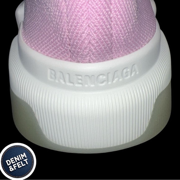 Balenciaga Speed 2.0 Recycled Knit Sneakers in Light Pink Polyester | NEW/NIB - Picture 13 of 16